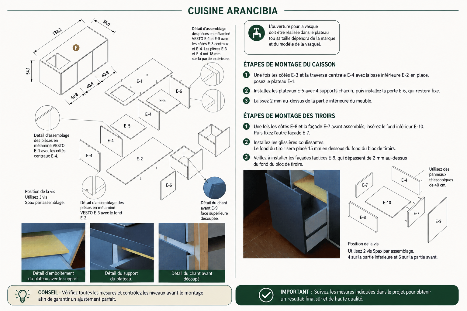Instructions illustrées de montage
